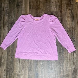 Evri Light Pink Long Sleeves Top Size XL